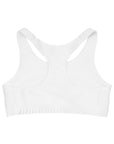 TWIN PEAKS WHITE/GREEN Seamless Sports Bra