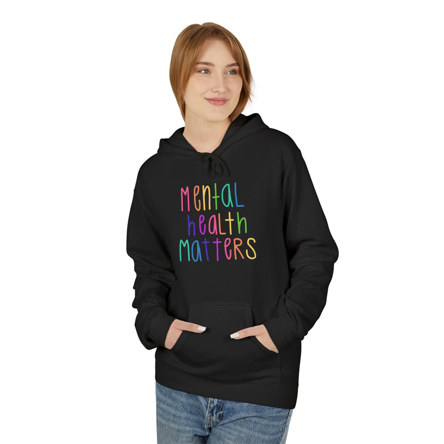 MENTAL HEALTH MATTERS Softstyle Fleece Hoodie