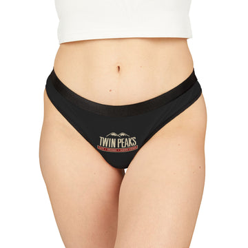 TWIN PEAKS BLACK/RED Women's Thongs