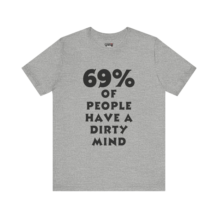 69% OF PEOPLE HAVE A DIRTY MIND