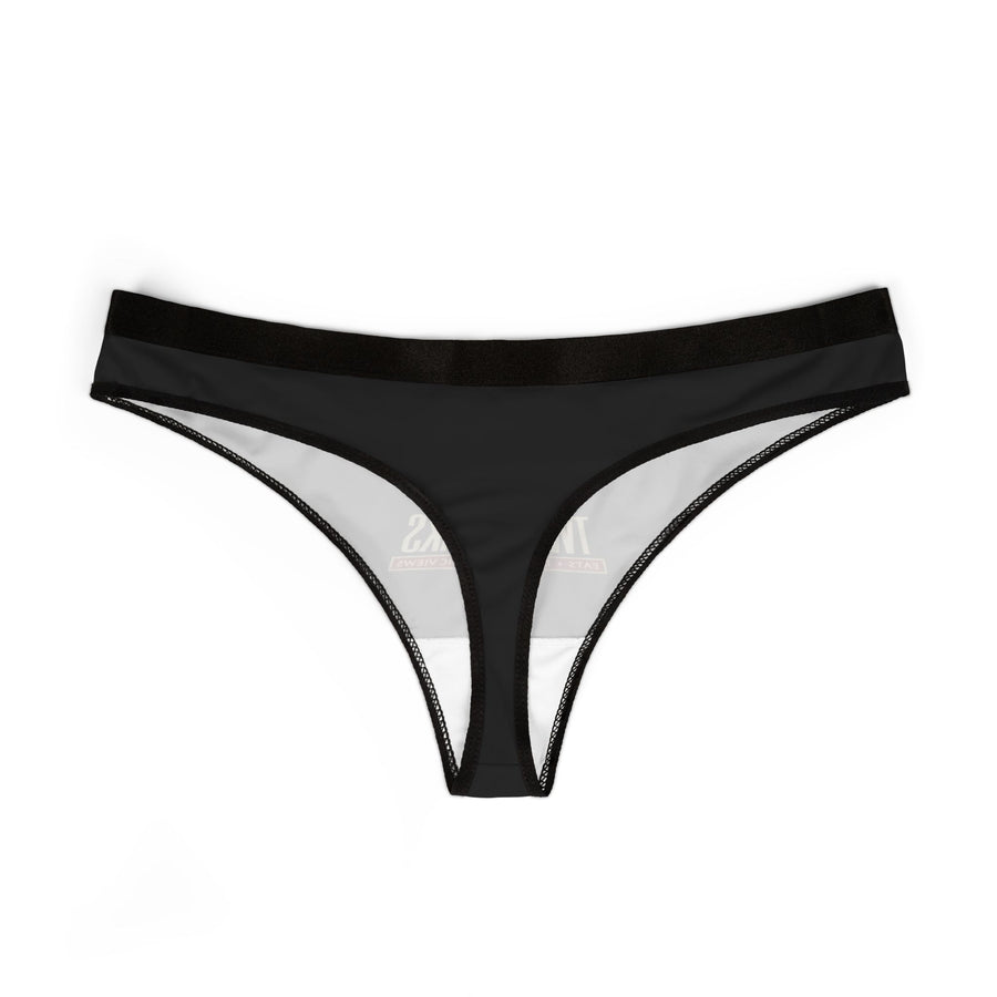 TWIN PEAKS BLACK/RED Women's Thongs