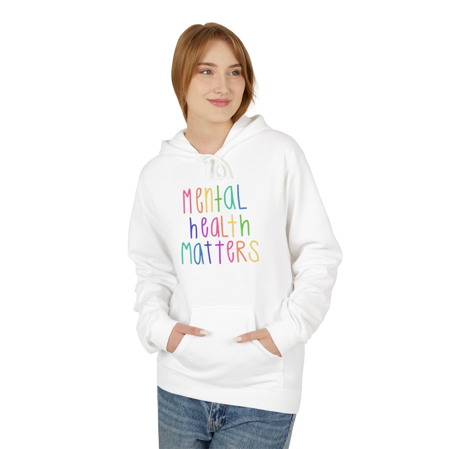 MENTAL HEALTH MATTERS Softstyle Fleece Hoodie