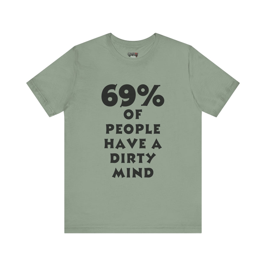 69% OF PEOPLE HAVE A DIRTY MIND