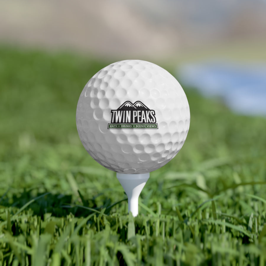 TWIN PEAKS GREEN Golf Balls, 6pcs