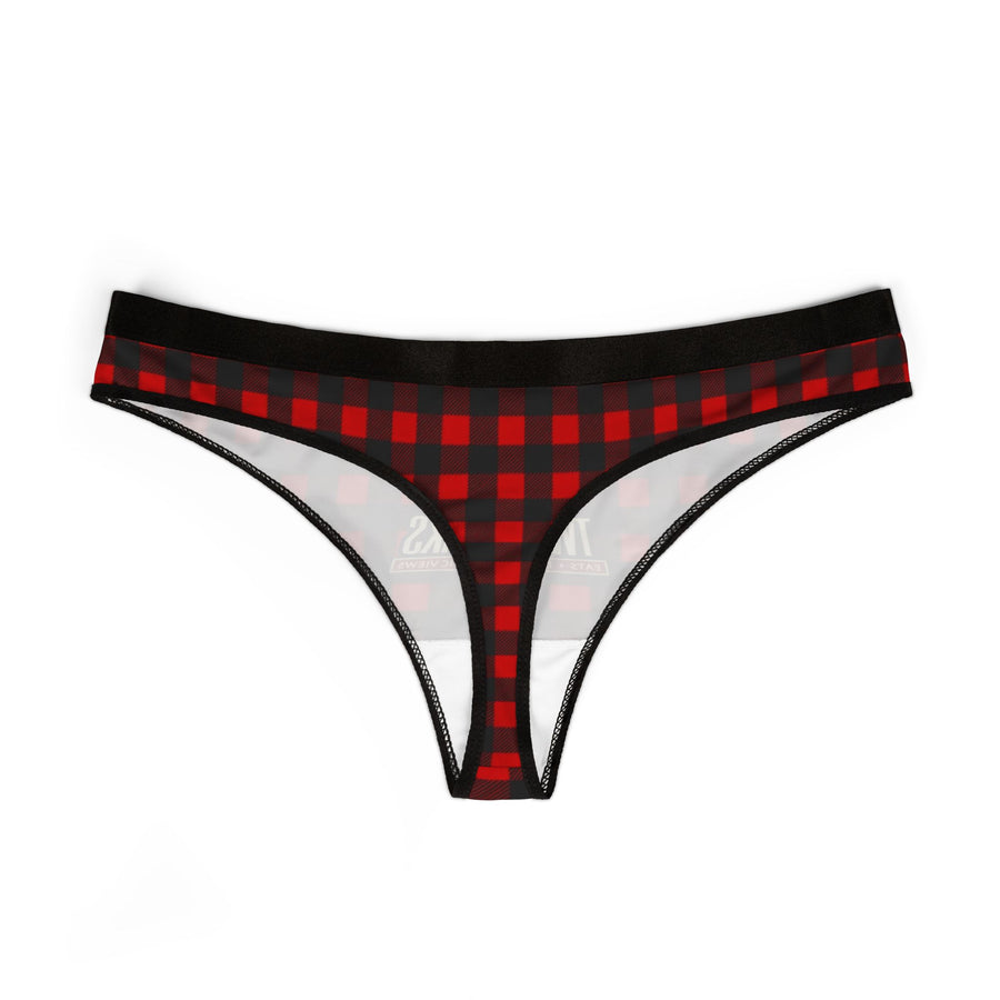 TWIN PEAKS BUFFALO PLAID/RED Women's Thongs