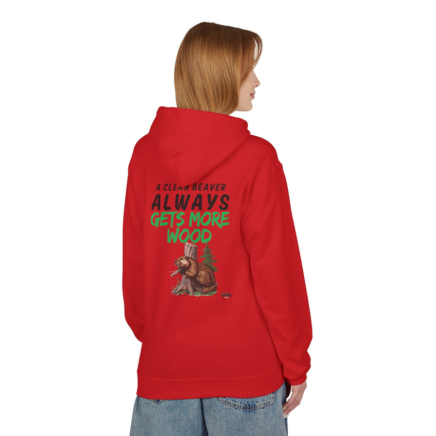 A CLEAN BEAVER ALWAYS GETS MORE WOOD Softstyle Fleece Hoodie
