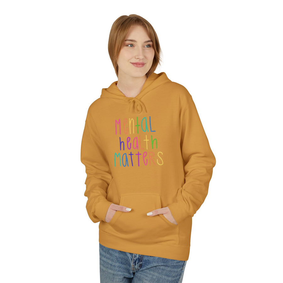MENTAL HEALTH MATTERS Softstyle Fleece Hoodie