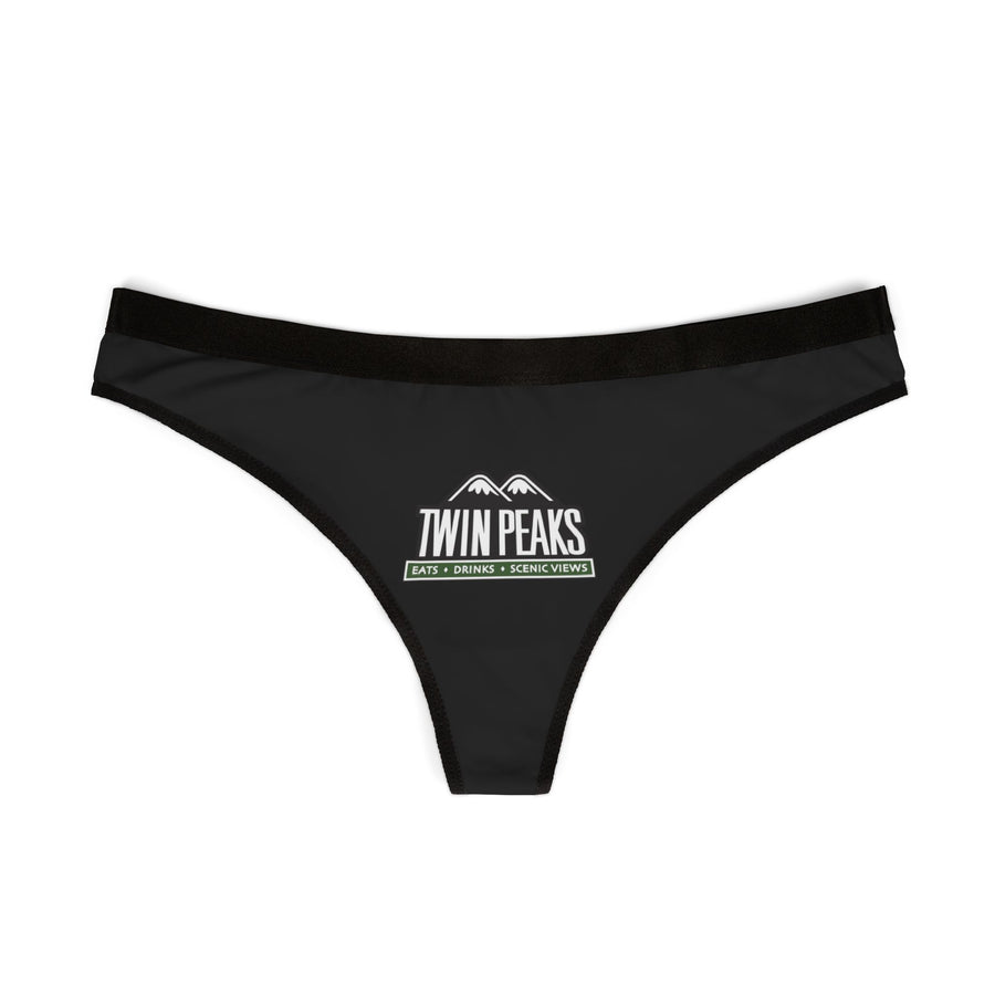 TWIN PEAKS BLACK/GREEN Women's Thongs
