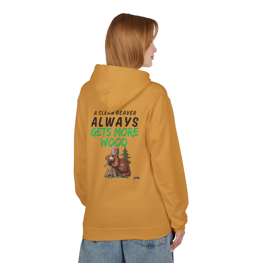 A CLEAN BEAVER ALWAYS GETS MORE WOOD Softstyle Fleece Hoodie