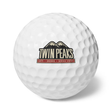TWIN PEAKS RED Golf Balls, 6pcs