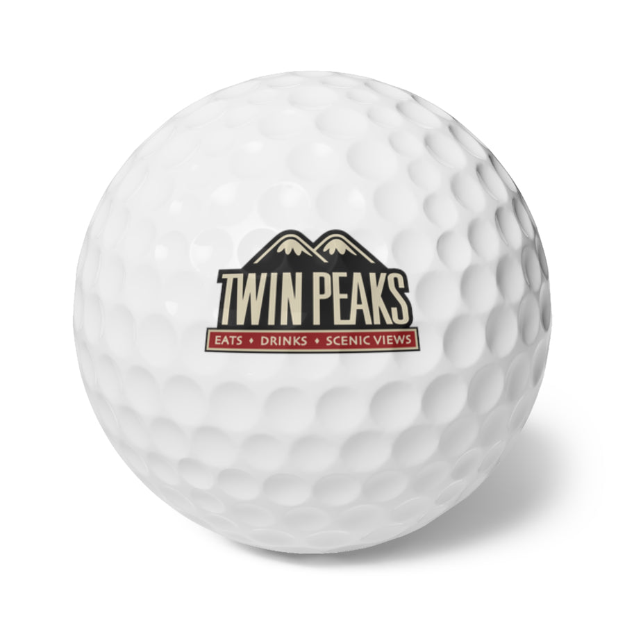 TWIN PEAKS RED Golf Balls, 6pcs