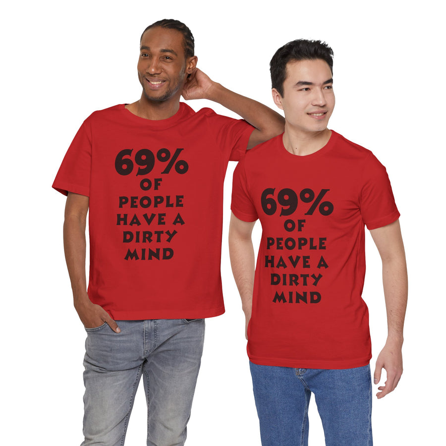 69% OF PEOPLE HAVE A DIRTY MIND