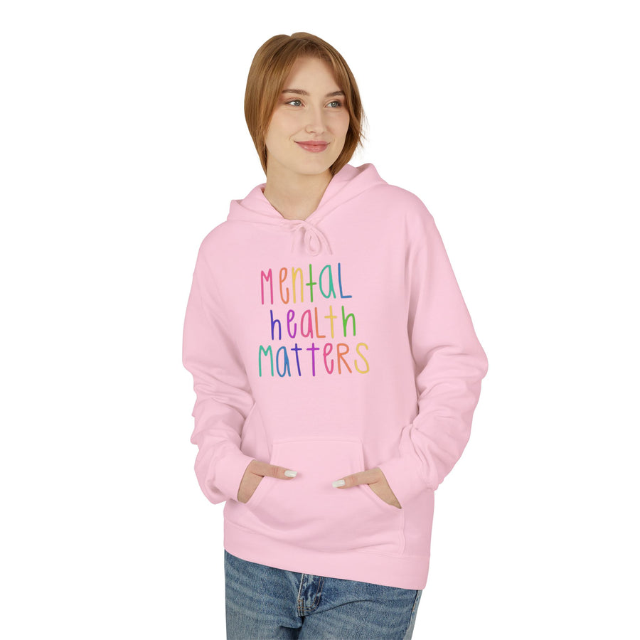 MENTAL HEALTH MATTERS Softstyle Fleece Hoodie