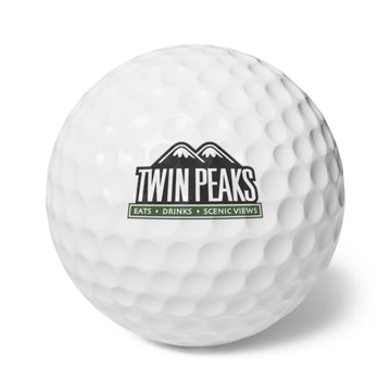 TWIN PEAKS GREEN Golf Balls, 6pcs