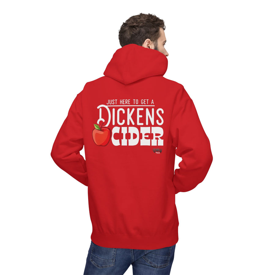 JUST HERE TO GET A DICKENS CIDER Softstyle Fleece Hoodie