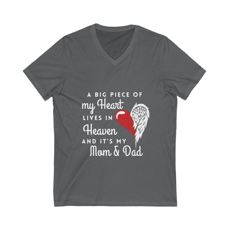 A BIG PIECE OF MY HEART LIVES IN HEAVEN AND IT'S MY MOM & DAD