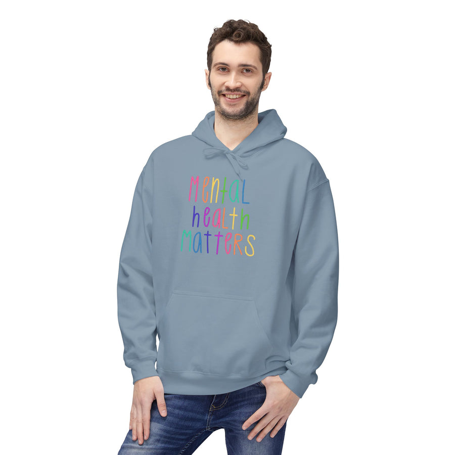 MENTAL HEALTH MATTERS Softstyle Fleece Hoodie