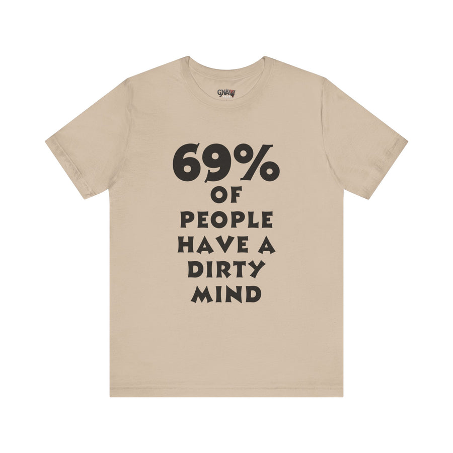 69% OF PEOPLE HAVE A DIRTY MIND