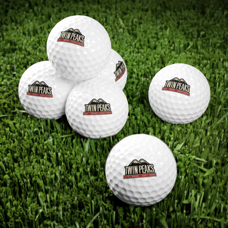 TWIN PEAKS RED Golf Balls, 6pcs