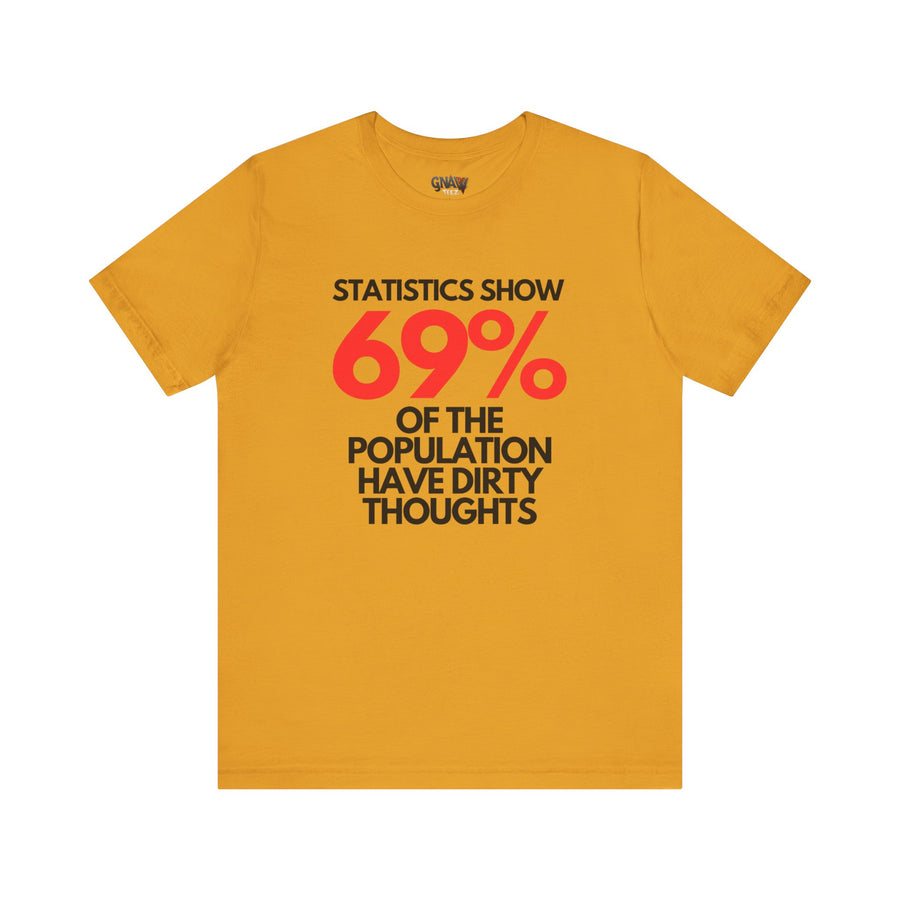 STATISTICS SHOW 69% OF THE POPULATION HAVE DIRTY THOUGHTS