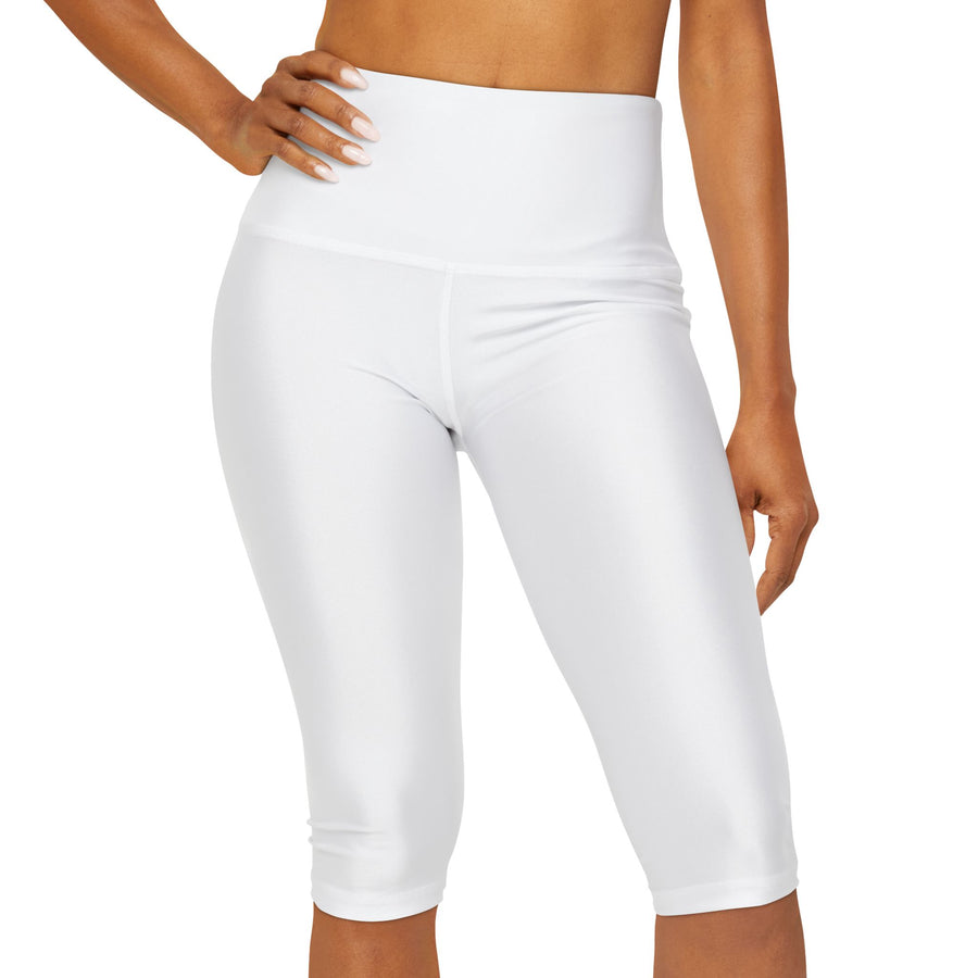 TWIN PEAKS WHITE/GREEN Yoga Capri Leggings