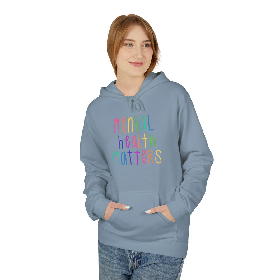 MENTAL HEALTH MATTERS Softstyle Fleece Hoodie