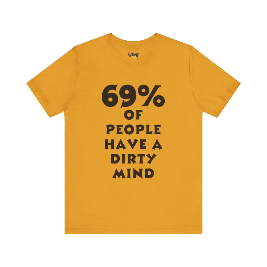 69% OF PEOPLE HAVE A DIRTY MIND