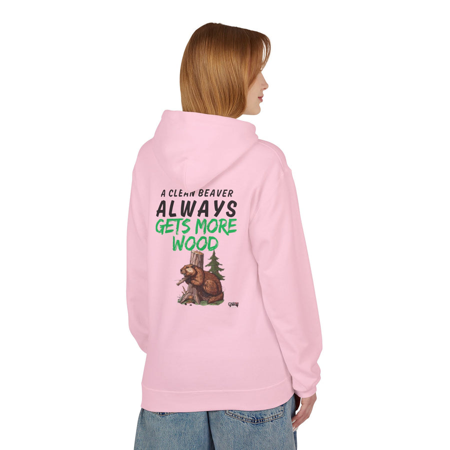 A CLEAN BEAVER ALWAYS GETS MORE WOOD Softstyle Fleece Hoodie