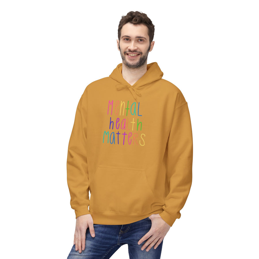 MENTAL HEALTH MATTERS Softstyle Fleece Hoodie